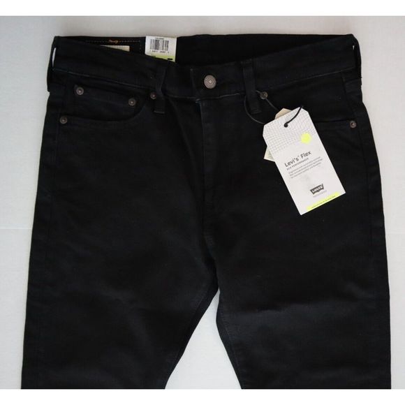 Levi's 512 Men's Sz 30 x 32 Black Premium Slim Taper Leg Denim Jeans - Picture 6 of 10